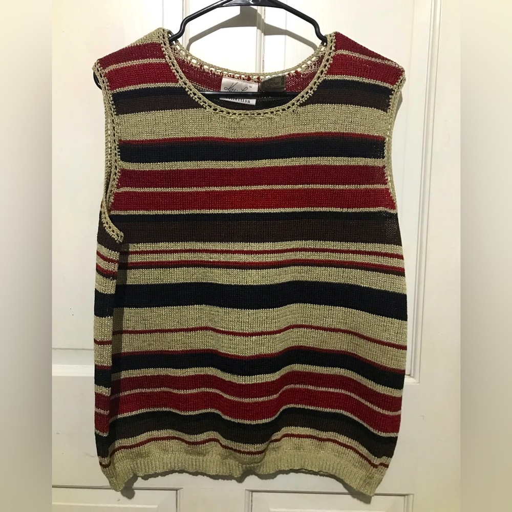 Womens Vintage 90s lightweight knit sleeveless tank XL